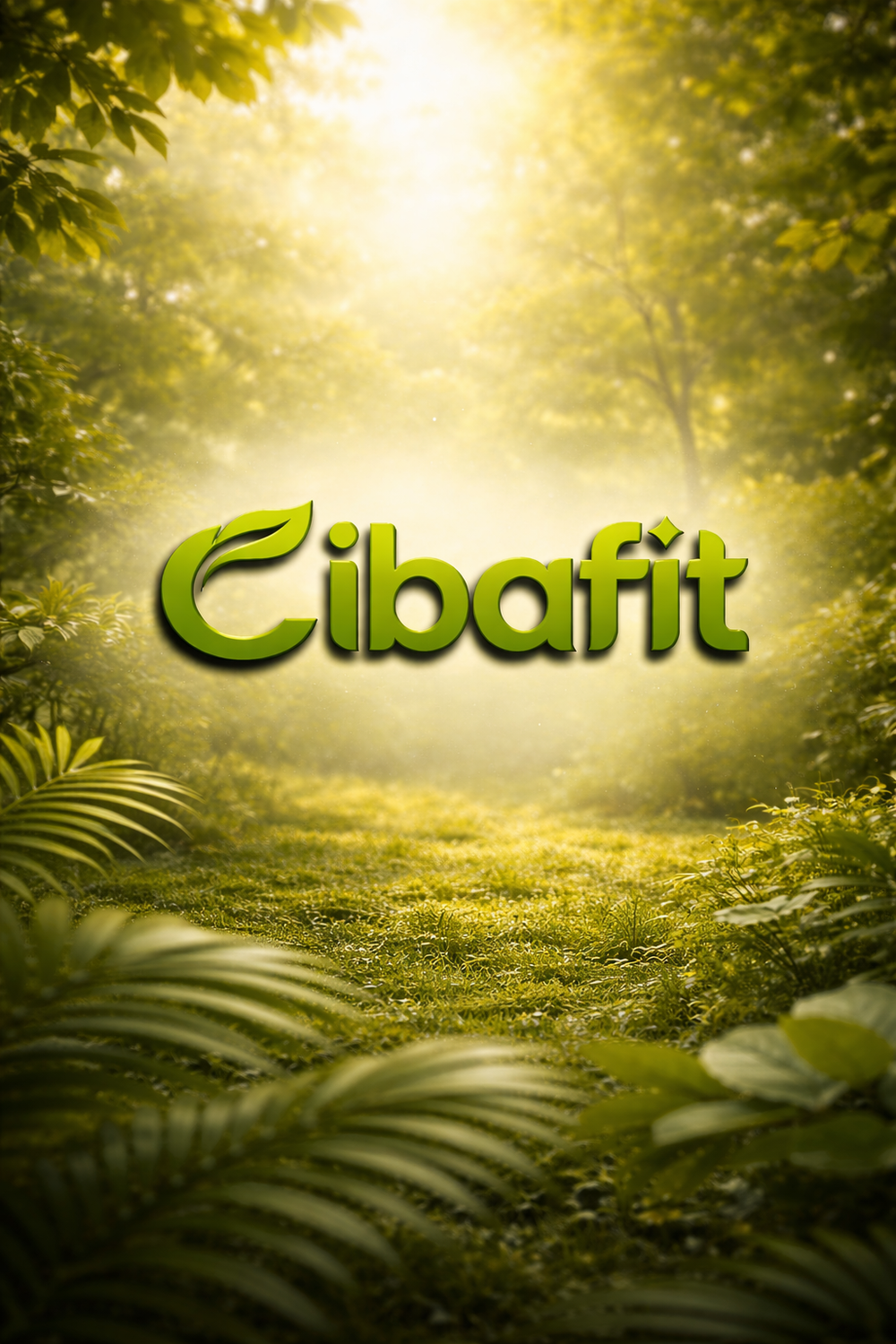 Green forest with 'Cibafit' logo overlay
