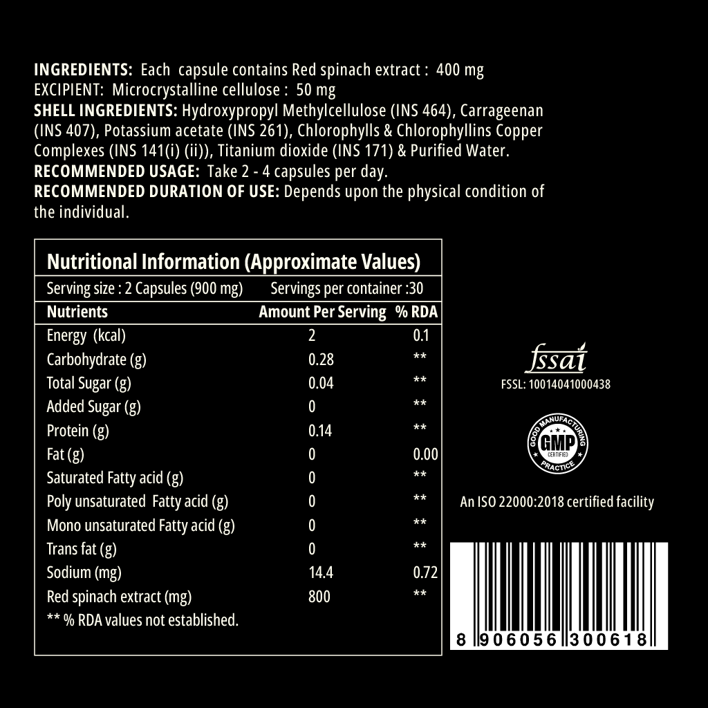 Daily N-Durance - Red Spinach Extract Active Support