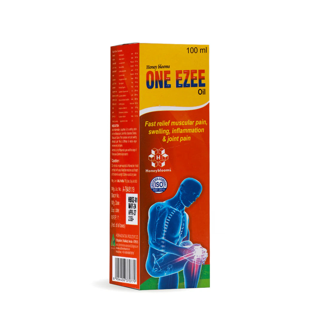 Honey Blooms One Ezee Oil – Fast Relief for Muscle &amp; Joint Pain