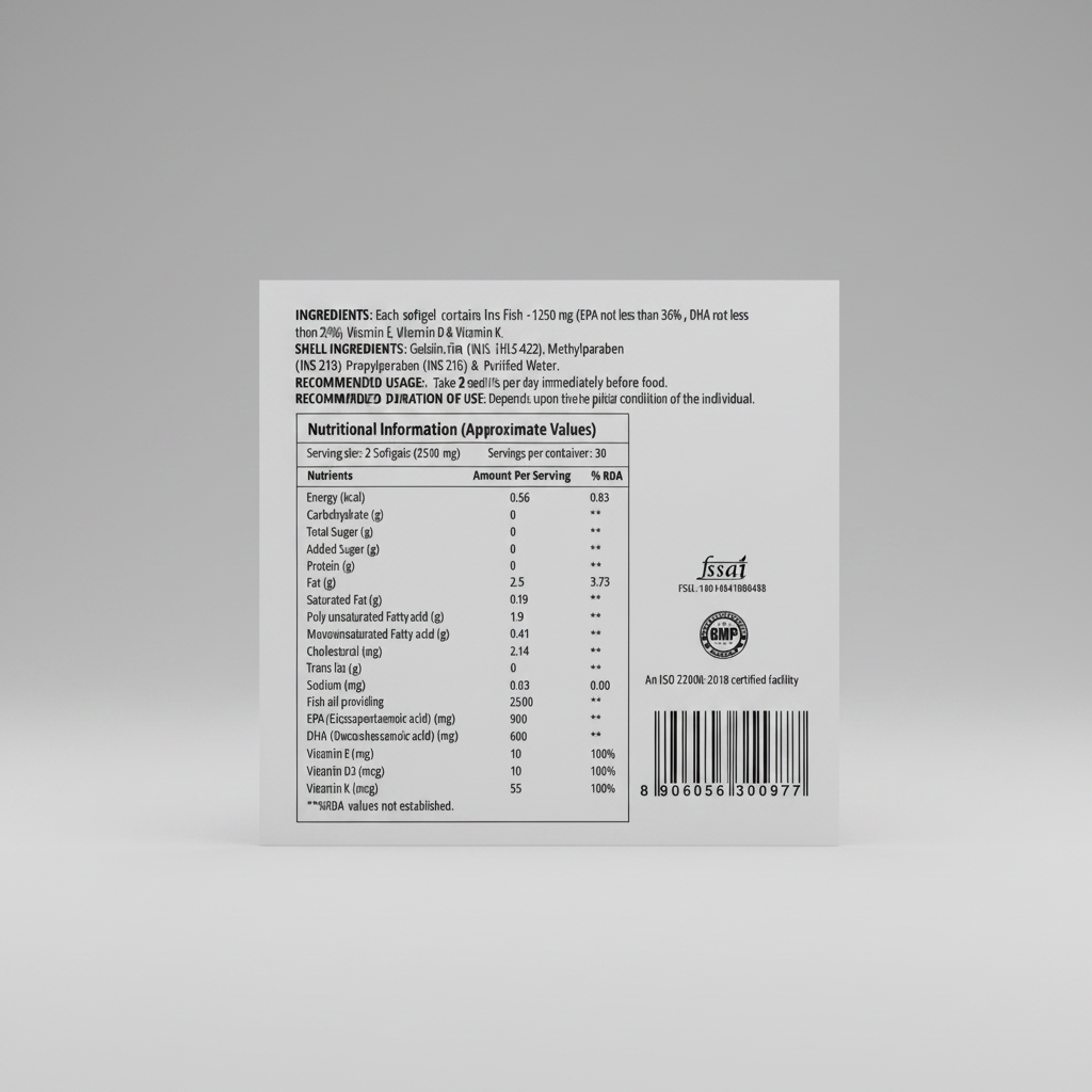 Omega-3 Fish Oil Softgels