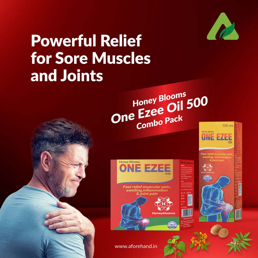 Honey Blooms One Ezee Oil – Fast Relief for Muscle &amp; Joint Pain