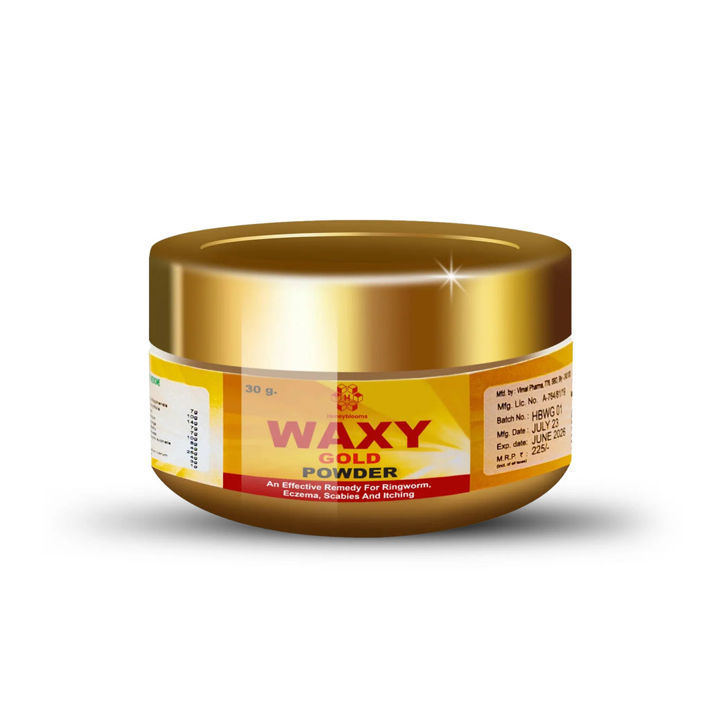 WAXY GOLD POWDER – Advanced Ayurvedic Skin Relief & Healing Formula (30g)