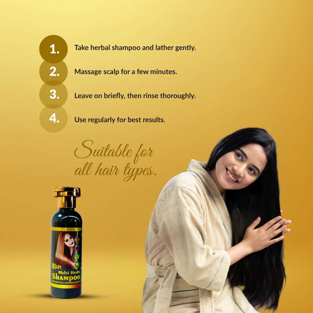 Ylet Multi Herb Organic Anti-Dandruff Shampoo – 100ml