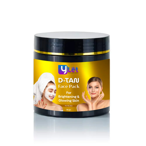 yLet D-Tan Herbal Face Pack 100g jar front view – CibaFit