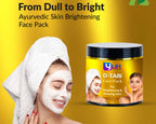 yLet D-Tan Face Pack lifestyle image with product packaging